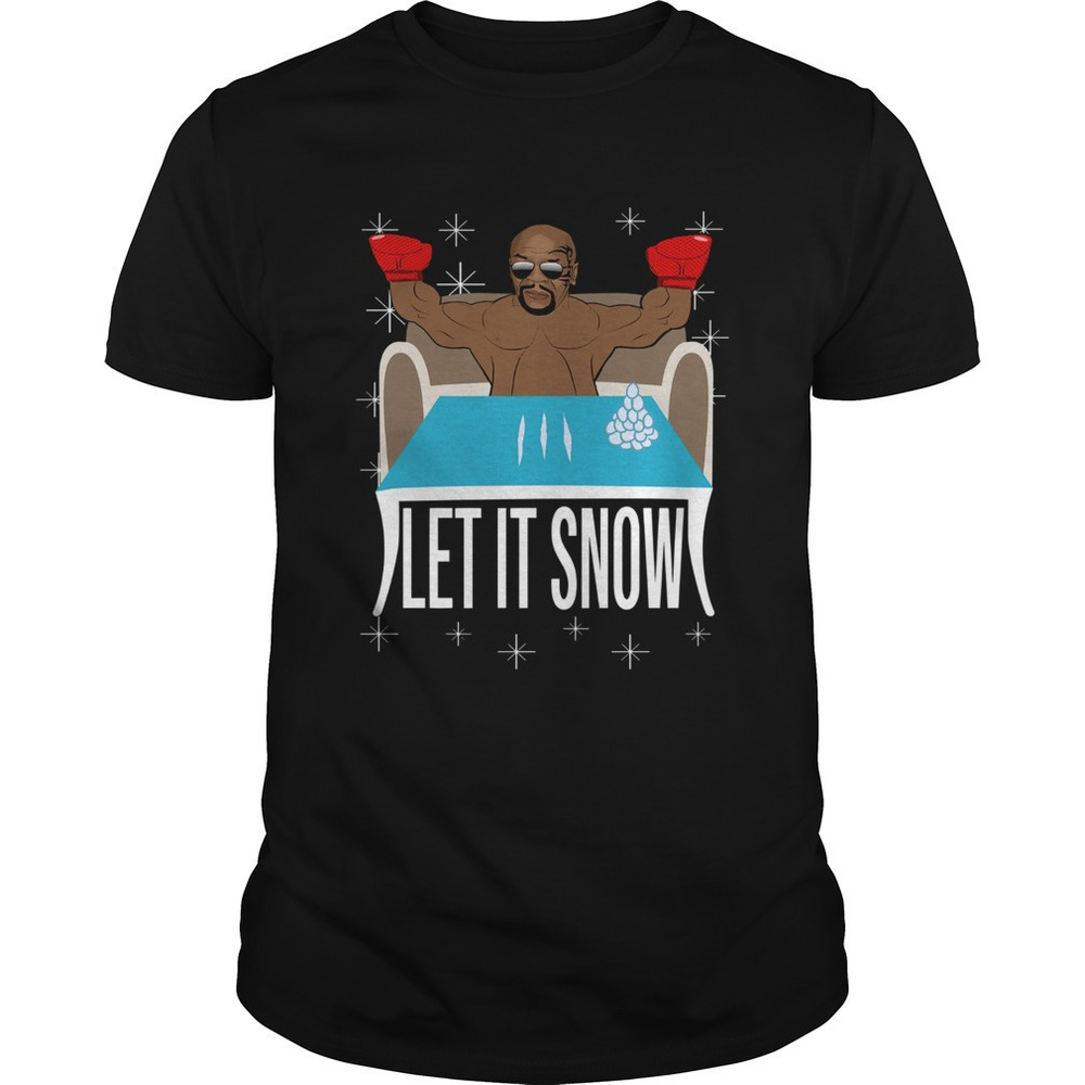 Mike Tyson Walmart Cocaine Santa Let It Snow Christmas Shirt